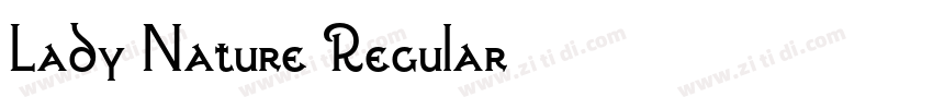 Lady Nature Regular字体转换